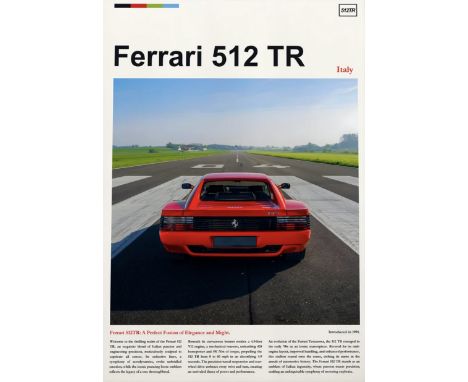 The Ferrari 512 TR is a high-performance sports car that is part of Ferrari's prestigious lineage of mid-engine V12 models. I