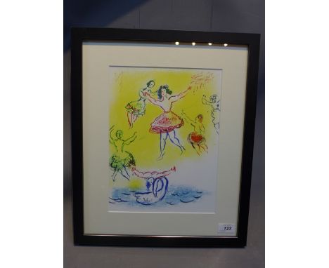 Marc Chagall, Paris Opera, offset lithograph, 1965, 32cm x 23cm