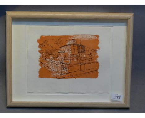 John Piper, 'Garden', 1949, lithograph, 22cm x 28cm