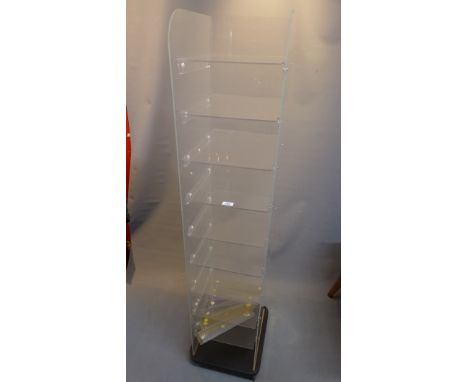 A 20th Century perspex shelf unit.