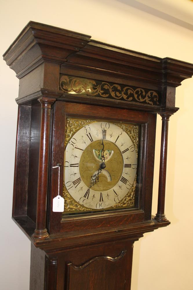 AN OAK LONGCASE CLOCK by William Lister, Keighley, the thirty hour