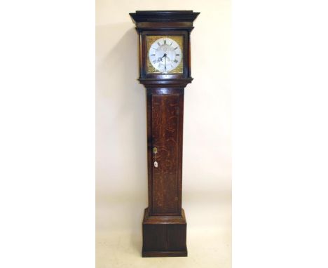 AN OAK LONGCASE CLOCK by William Billsborrow (sic), the thirty hour movement with anchor escapement and outside count wheel s