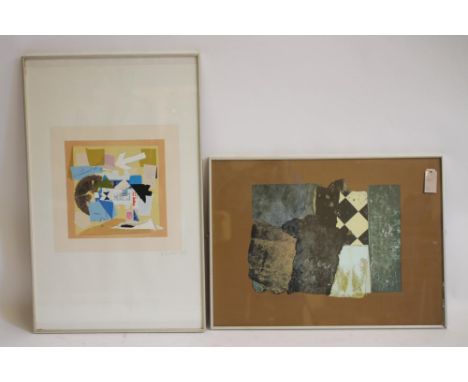 HARRY THUBRON (1915-1985), Abstract, screen print, limited edition 50/50, signed in pencil, and dated (19)75, 14 1/2" x 14 3/