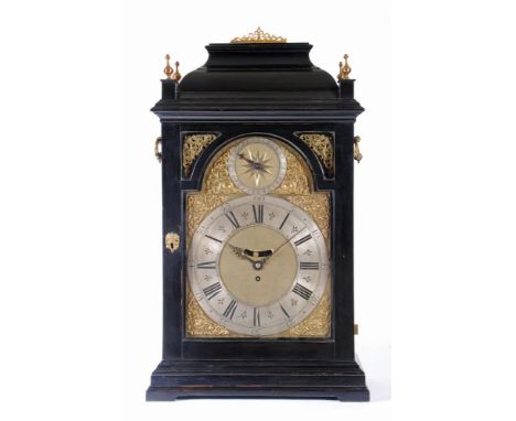 AN IMPRESSIVE EARLY GEORGIAN TABLE CLOCK by Joseph Windmills, London, early 18th century, the single fusee movement with verg