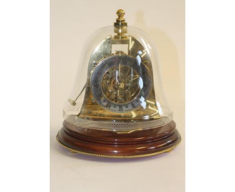 A BRASS "MARINER" CLOCK by Mappin & Webb, modern, the prototype first produced for the Festival of Britain 1951, the twin bar