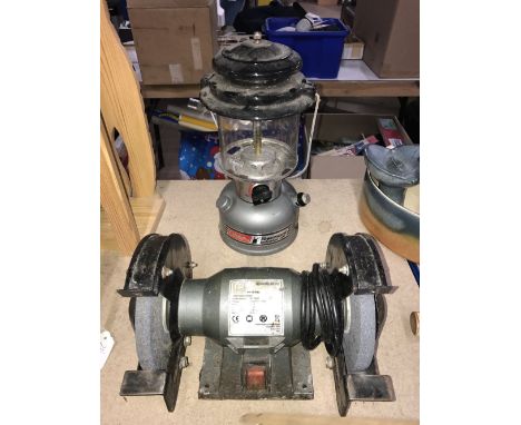 TWO MANTLE POWER HOUSE UNLEADED LANTERN & GRINDER