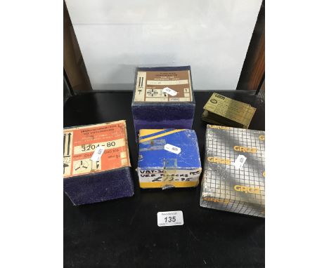 4 ITEMS OF TOOLS & BRASS PLATES
