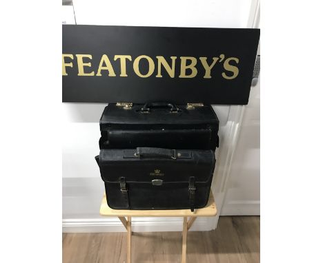 2 BRIEFCASES (1 MARKED POST OFFICE )