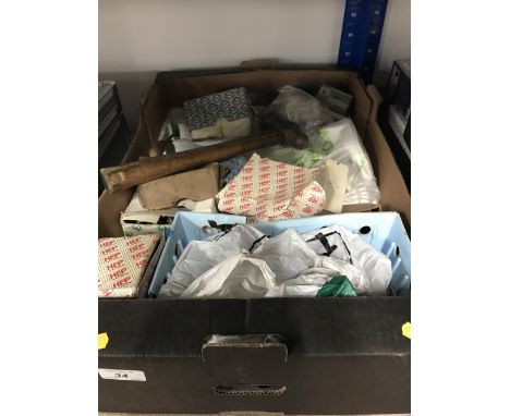 1 BOX OF VARIOUS SIZE SCREWS & TOOLS
