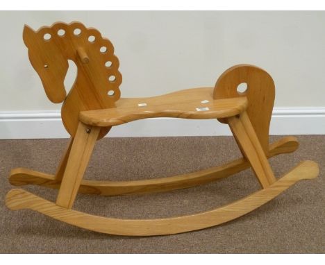 Ash child's rocking horse, W103cm