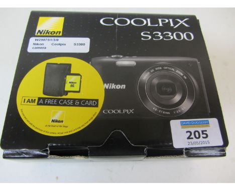 Nikon Coolpix S3300 camera 