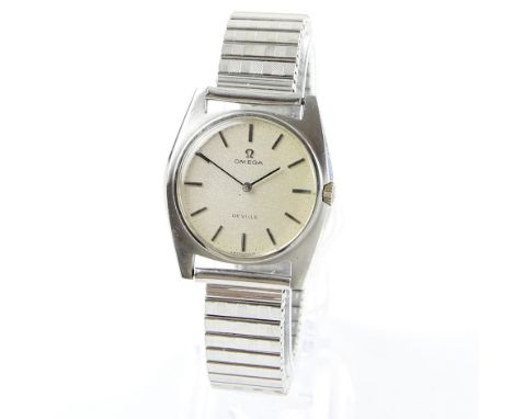 Omega  reference 111-098  gentleman's De Ville stainless steel wristwatch, the signed  dial  with batons, fitted with a calib