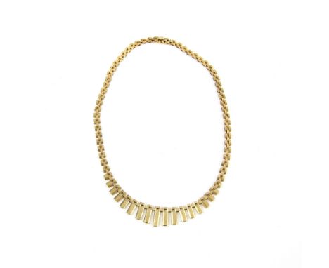 Vintage necklace Cleopatra style necklace, with concealed clasp, in 9ct hallmarked London 1978, 41.5cm .     CONDITION9ct wei