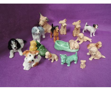 Sixteen Sylvac studies, Dogs, various 