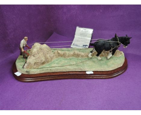 A Border Fine Arts study, A Clean Sweep, Limited Edition 394/950, boxed B0591A