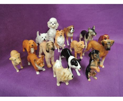 Fifteen modern Sylvac studies, Dogs, various 