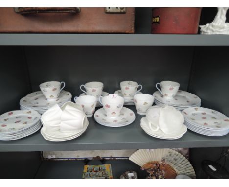 A selection of vintage tea cups and saucers by Shelley
