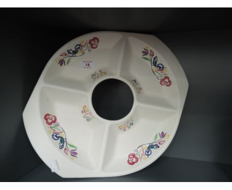 A vintage ceramic party snack dish by Poole pottery