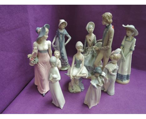 Eight Llado, Nao and similar figures and figure groups including Baby Doll 5608 and Constance 6117 