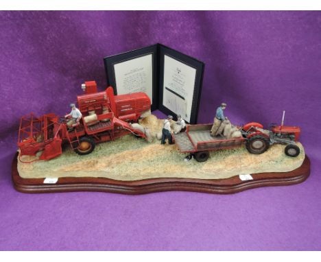 A Border Fine Arts study, Bringing In the Harvest, Limited Edition 105/850, boxed B0735CONDITION REPORTNo major faults, possi