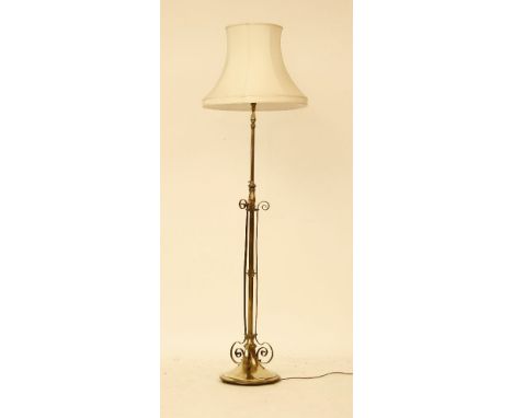 Brass floor lamp
