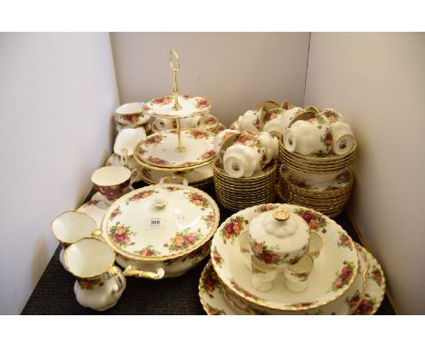An extensive Royal Albert 'Old Country Roses' tea and dinner service