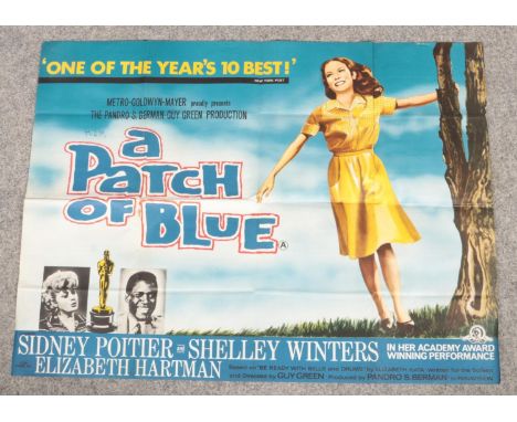 A quad film poster for Academy Award winning film A Patch of Blue.  