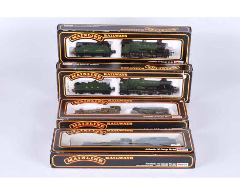 Four mainline railways Double O Locomotives all boxed. Cat 37-058 G.W.R 0.6.0 collett, Cat 37-078 G.W.R 4.6.0 Hinton Manor ca