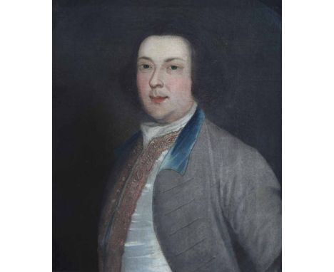 English School, early 19th century,  Portrait of a gentleman, oil on canvas, 67.5 x 55.5cm.; 26.75 x 22in, in ornate gilt fra