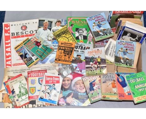 A QUANTITY OF FOOTBALL EPHEMERA, to include 1950s and 1960s News Chronicle, Playfair, Racing and Football Outlook and News of