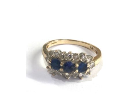 Vintage 9ct gold stone set ring 2.4g 