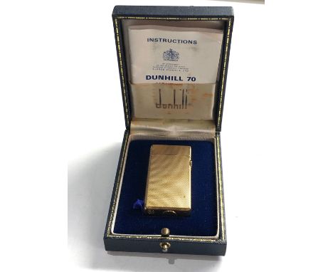 Vintage Dunhill 70 cigarette lighter boxed 
