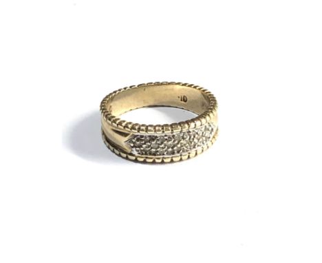 9ct gold vintage diamond ring (3.1g) 