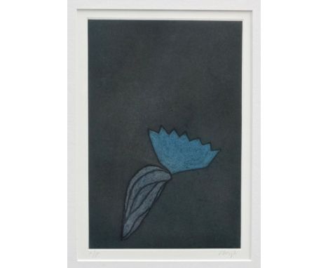 *Prunella Clough (1919 - 1999), signed artists proof etching and aquatint - untitled, in glazed frame. 32.5cm x 22.5cmProvena