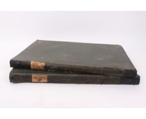 Two volumes - Etchings by John Sell Cotman, Architectural Antiquities of Normandy, printed for John and Arthur Arch, 1822, cl
