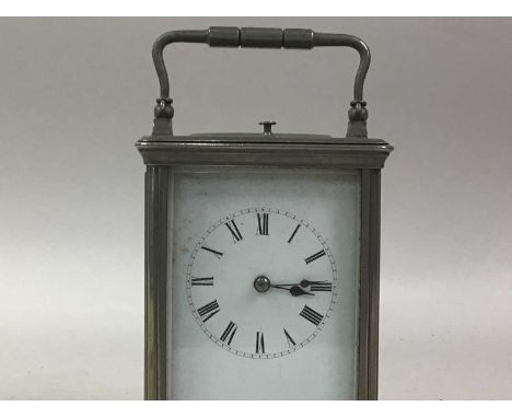 CARRIAGE CLOCK, with repeating mechanism, with handle18cm highAt the time of this condition report the clock does not appear 