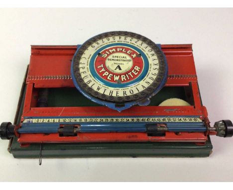 VINTAGE SIMPLEX TYPEWRITER, in original box