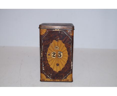 Lyon's calendar tea caddy