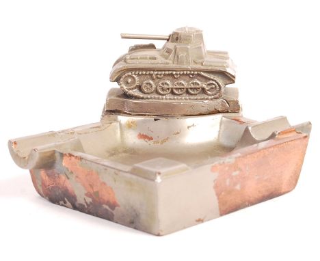 An interesting mid-century c1930's believed German Third Reich Nazi Party Army ' Panzer Division ' related Art Deco cigarette
