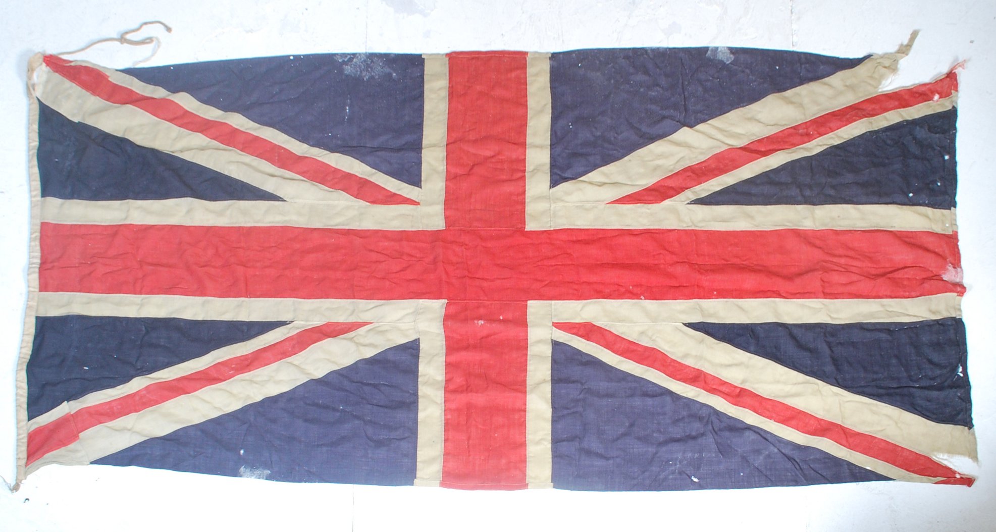 An original WWII Second World War era British Royal Navy Union Jack ...