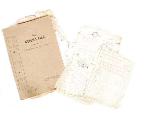 A rare and interesting folder of WWII Second World War POW Prisoner Of War related documents, all pertaining to a Second Lieu