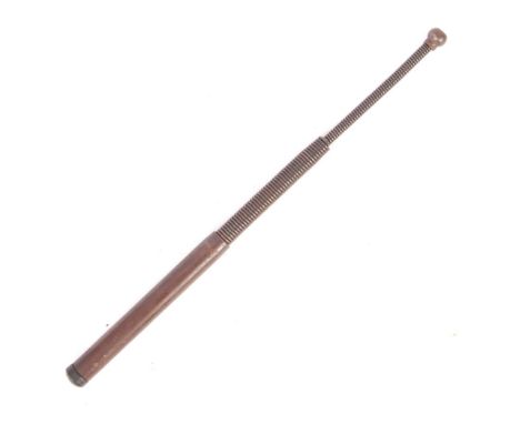 A rare WWII Second World War era ' Special Operations ' believed British made telescopic truncheon / club. Very similar to th