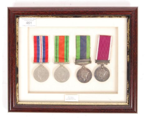An original WWII Second World War and Post War medal group belonging to a 3175689 First Class W/O Warrant Officer Charles Wat