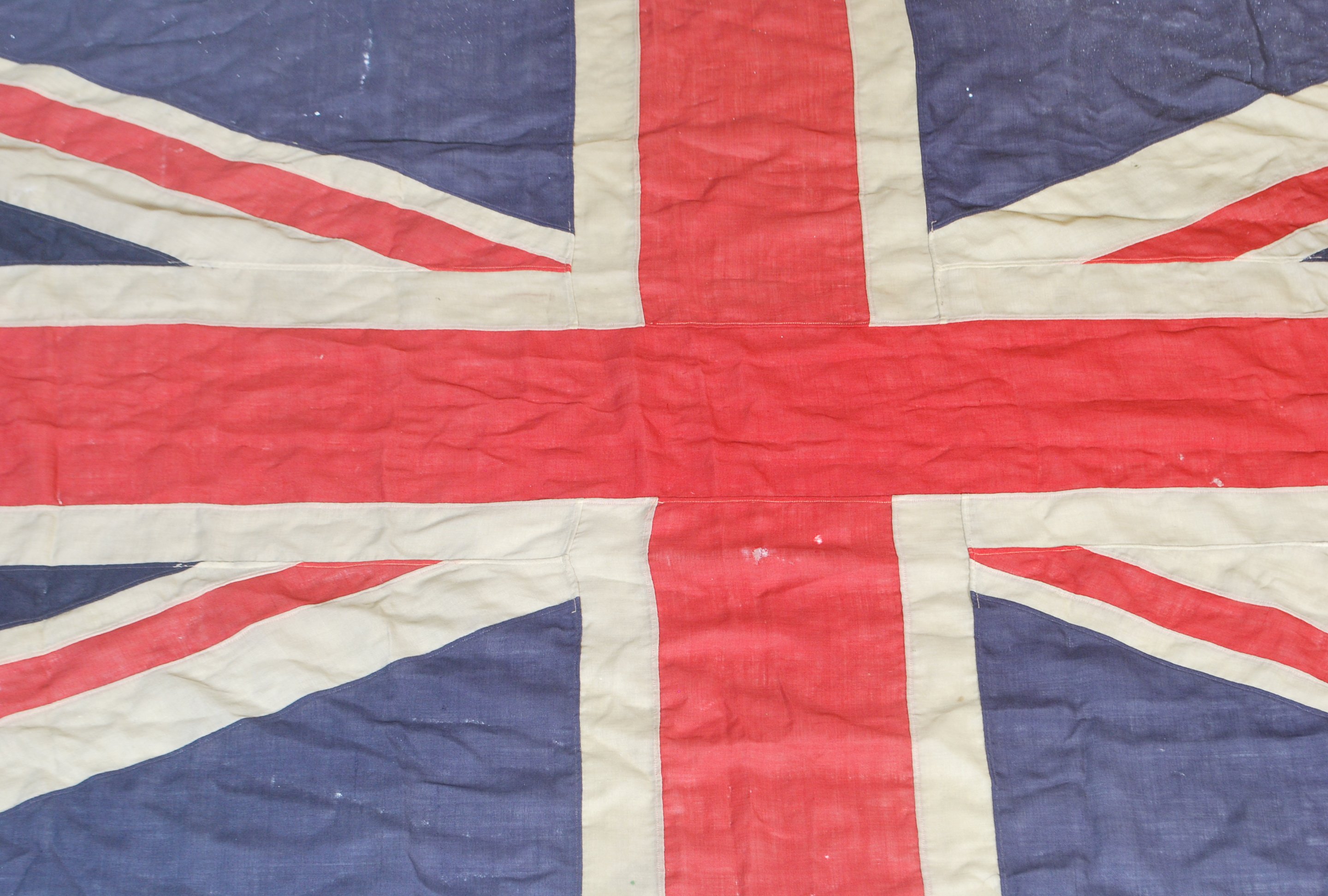 An original WWII Second World War era British Royal Navy Union Jack ...