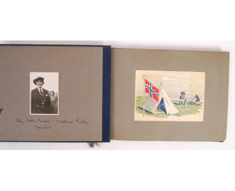 An interesting vintage 1940's / 1950's personal photograph album - all Girl Guides / Guiding related. Likely of some South We