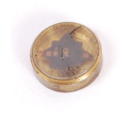 An original WWII Second World War SOE Special Operations Executive escape &amp; evade miniature secret agent escape compass. 