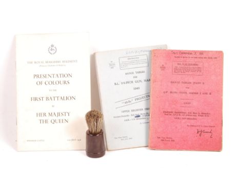 A collection of assorted WWII Second World War and later ephemera to include; ' Booklet To Commemorate Presentation Of Colour