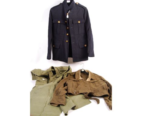 A collection of 3x assorted WWII Second World War era British &amp; US Forces uniforms to include; WWII era Royal Marines bla