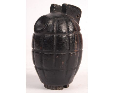 An original WWII Second World War likely Home Guard issue practice rifle grenade / Mills Bomb. Mk1 (stamped to base). Non-mov