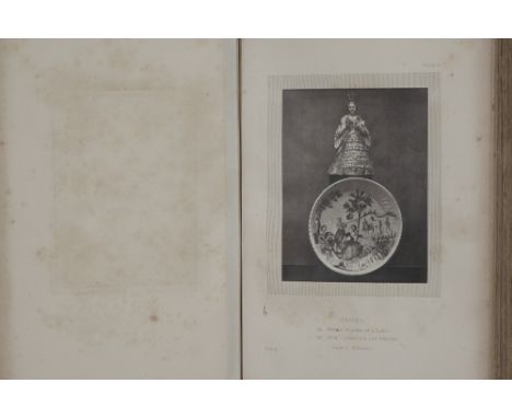 The Keramic Gallery,  leather-bound volume of 157 Woodburytype plates illustrating ceramic objects from various collections, 
